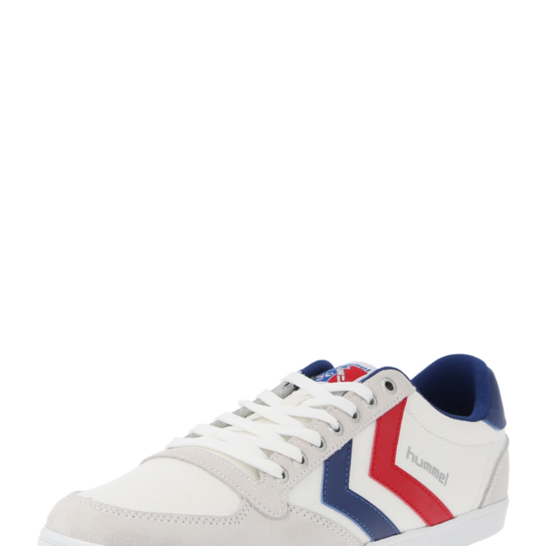 Hummel Sneaker low 'Stadil'  bleumarin / gri argintiu / gri deschis / roși aprins / alb