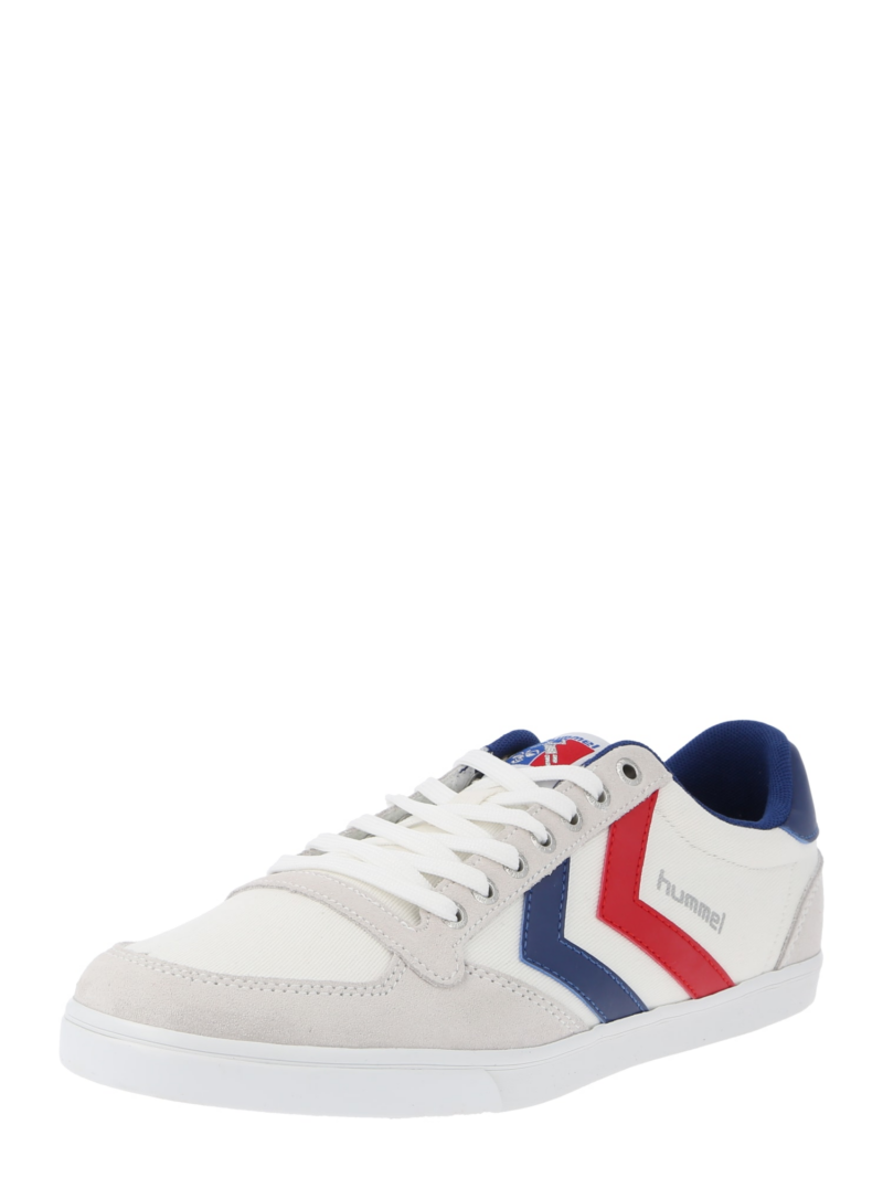 Hummel Sneaker low 'Stadil'  bleumarin / gri argintiu / gri deschis / roși aprins / alb