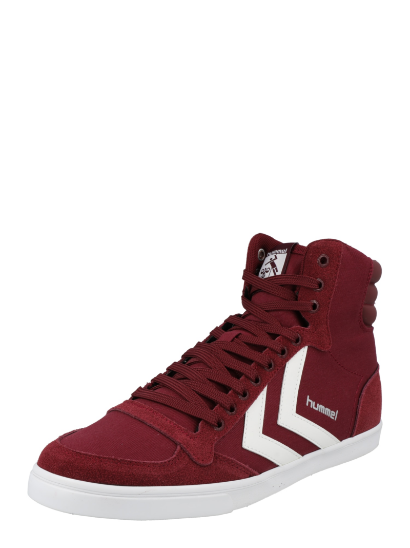 Hummel Sneaker low  roșu bordeaux / alb