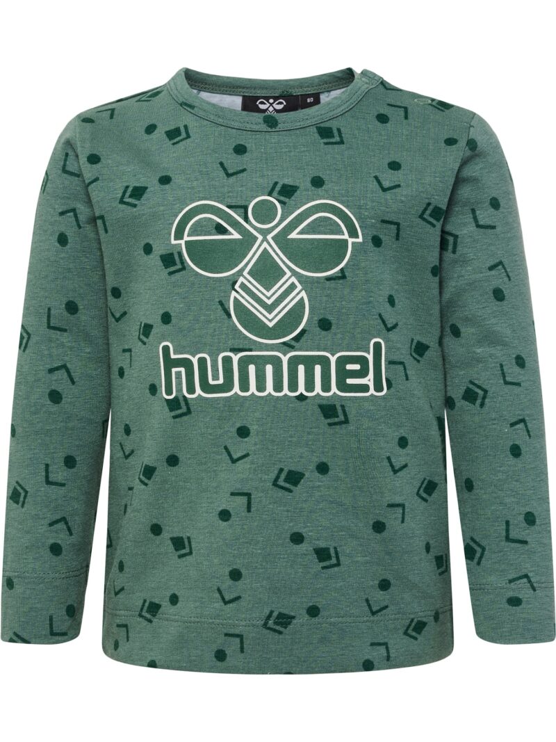 Hummel Tricou 'Greer'  verde închis / negru / alb