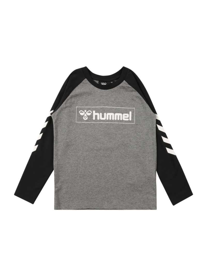 Hummel Tricou  gri amestecat / negru / alb