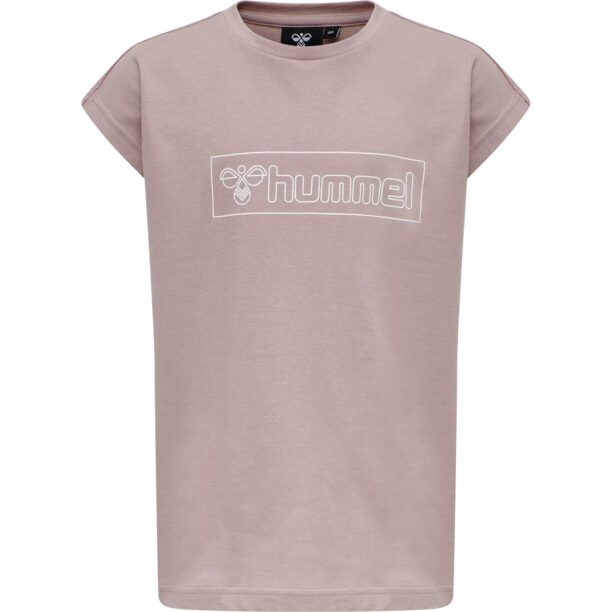 Hummel Tricou  roz pal / alb