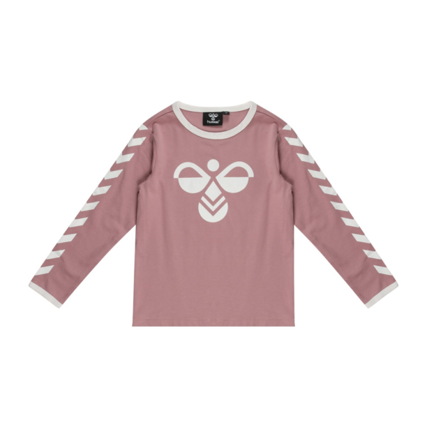 Hummel Tricou  roz pal / alb