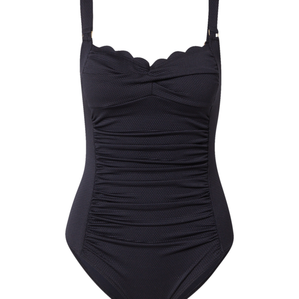 Hunkemöller Costum de baie întreg 'Scallop'  negru