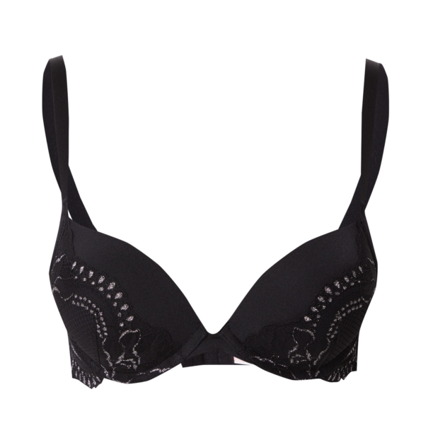 Hunkemöller Sutien 'Donna'  negru / argintiu