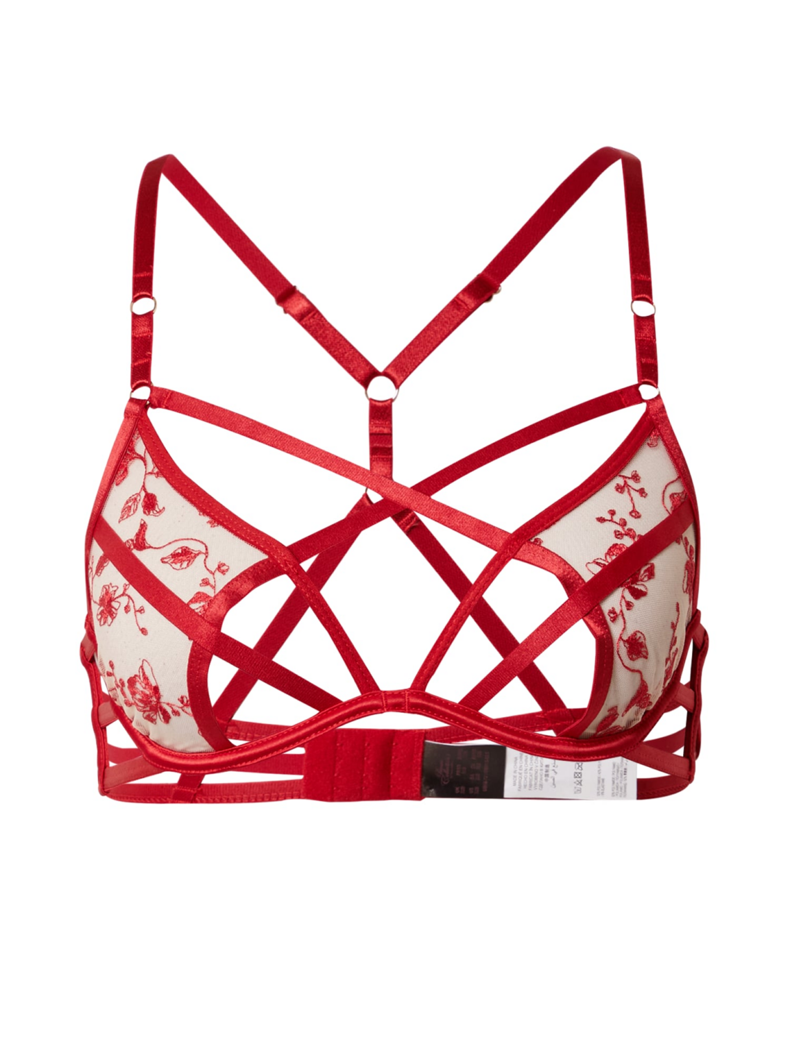 Hunkemöller Sutien 'Indulgence'  bej / roșu