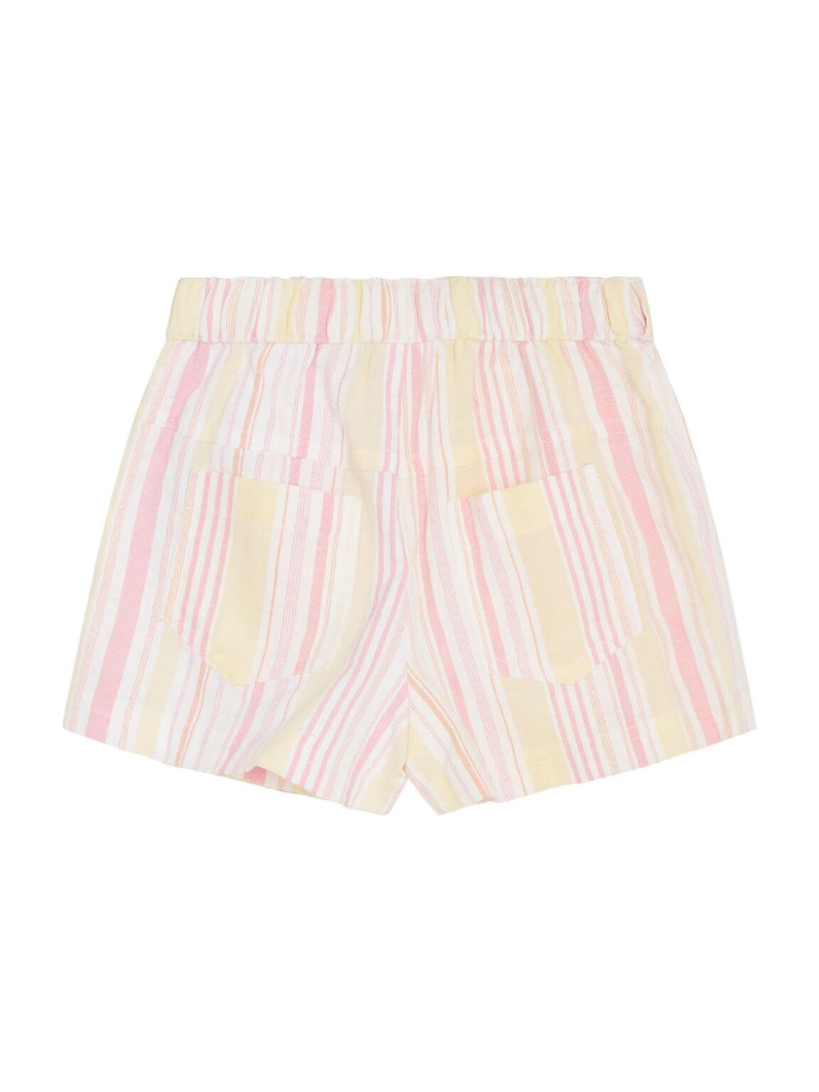 Hust & Claire Pantaloni 'HUSA'  galben pastel / roz / alb