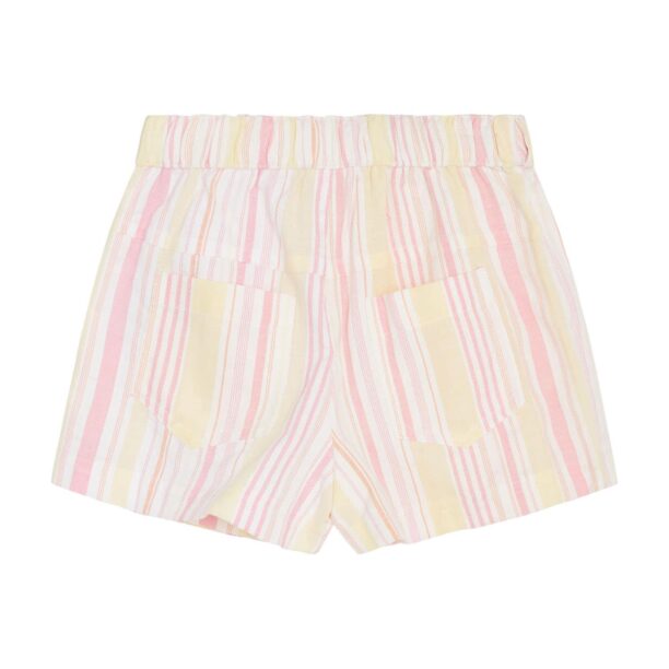 Hust & Claire Pantaloni 'HUSA'  galben pastel / roz / alb