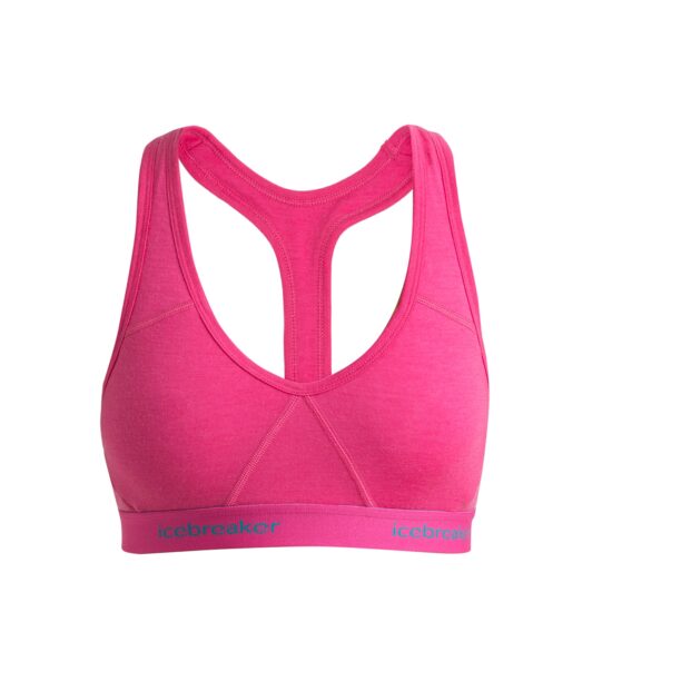 ICEBREAKER Sutien sport 'Sprite'  albastru neon / roz