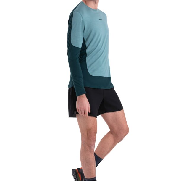 Original ICEBREAKER Tricou '125 ZoneKnit Energy Wind'  albastru / albastru marin