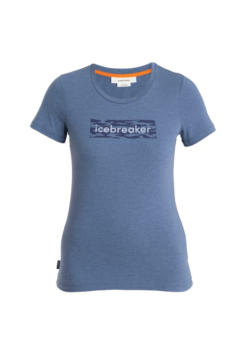 ICEBREAKER Tricou funcțional 'Central Classic'  bleumarin / albastru pastel / albastru amestec