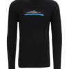 ICEBREAKER Tricou funcțional 'Tech Lite II Ski Fields'  azur / gri deschis / roșu pepene / negru