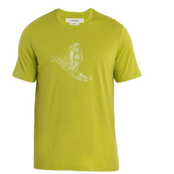 ICEBREAKER Tricou funcțional 'Tech Lite II Skiing Yeti'  verde măr