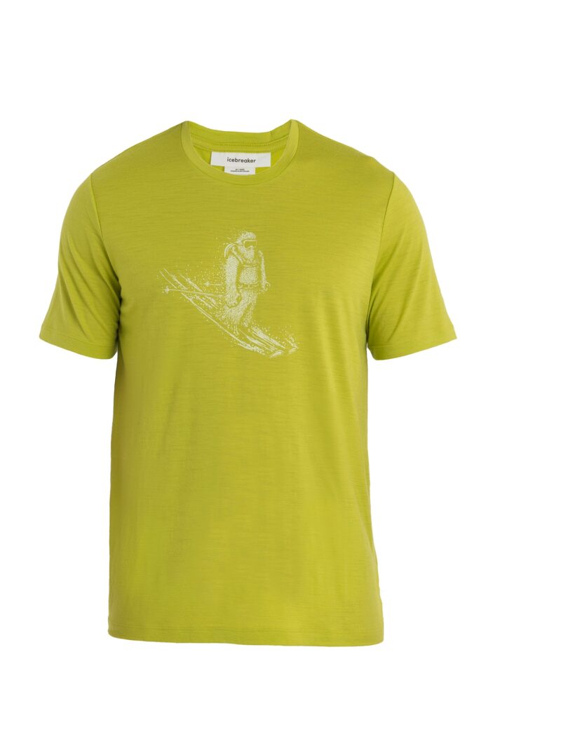 ICEBREAKER Tricou funcțional 'Tech Lite II Skiing Yeti'  verde măr