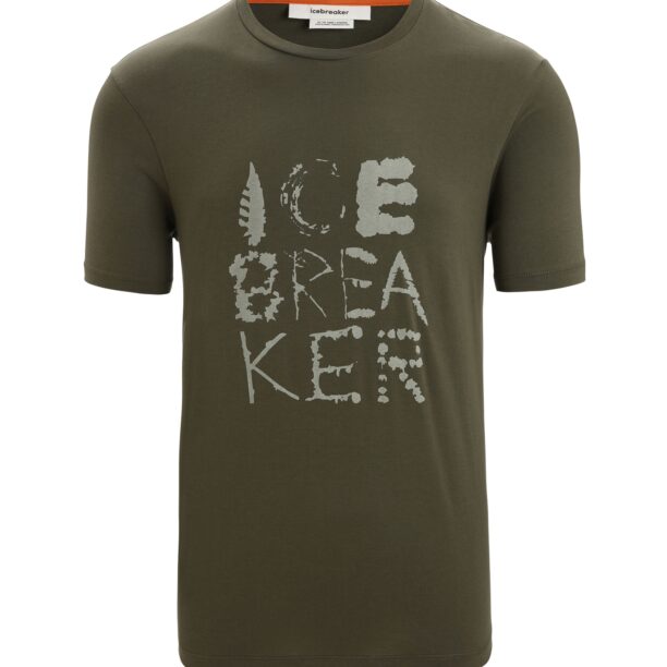 ICEBREAKER Tricou funcțional  verde pastel / verde închis