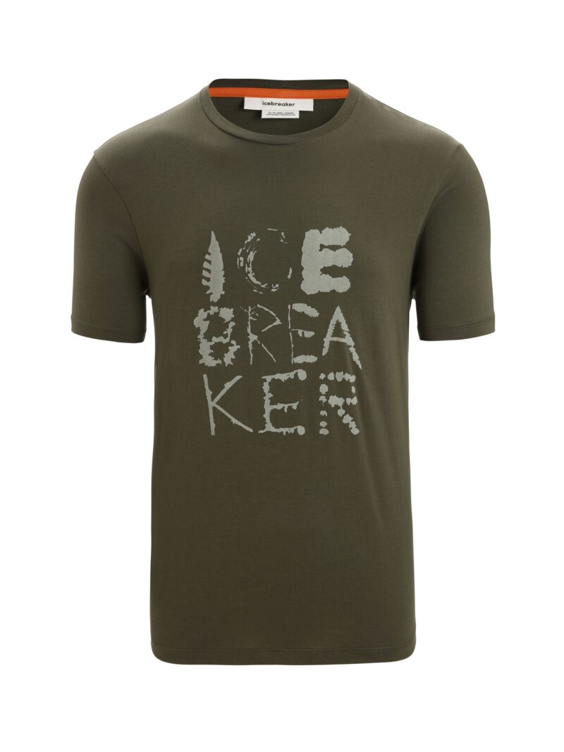 ICEBREAKER Tricou funcțional  verde pastel / verde închis