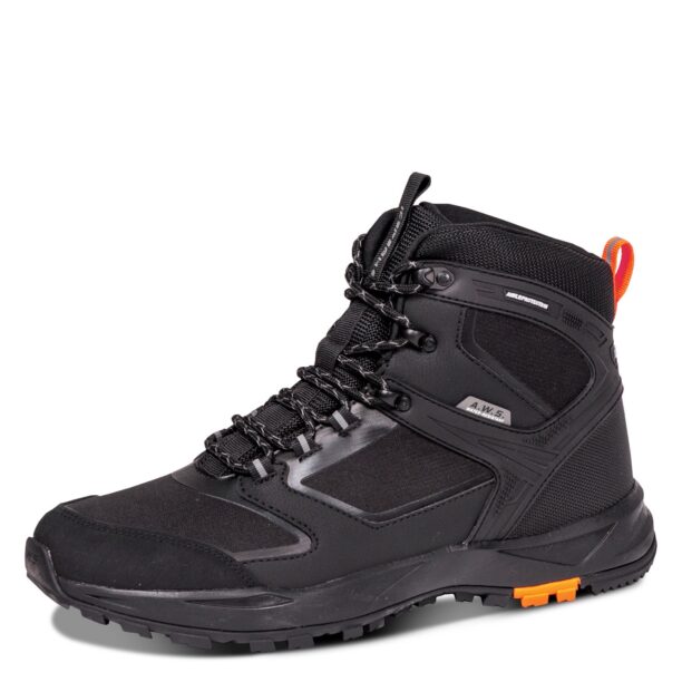 ICEPEAK Botine 'Agadir 2'  gri deschis / portocaliu / negru