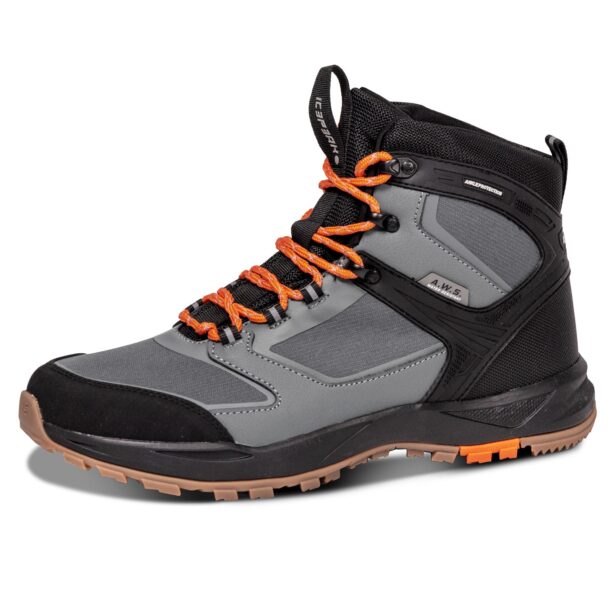 ICEPEAK Botine 'Agadir 2'  gri / portocaliu / negru