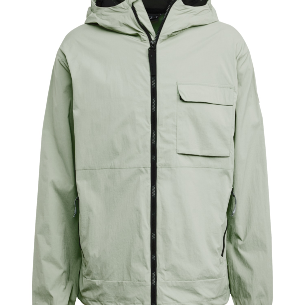 ICEPEAK Geacă outdoor 'ALNAT'  verde pastel / negru / alb