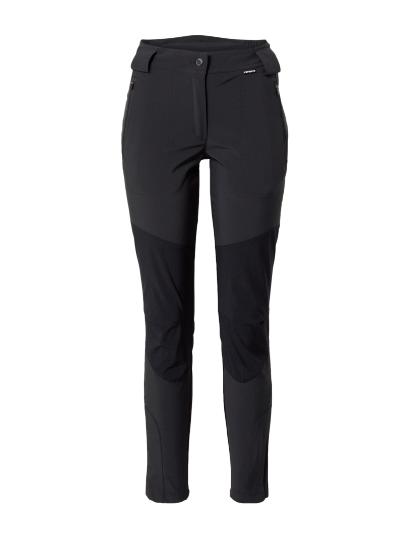 ICEPEAK Pantaloni outdoor 'Doral'  gri metalic / negru