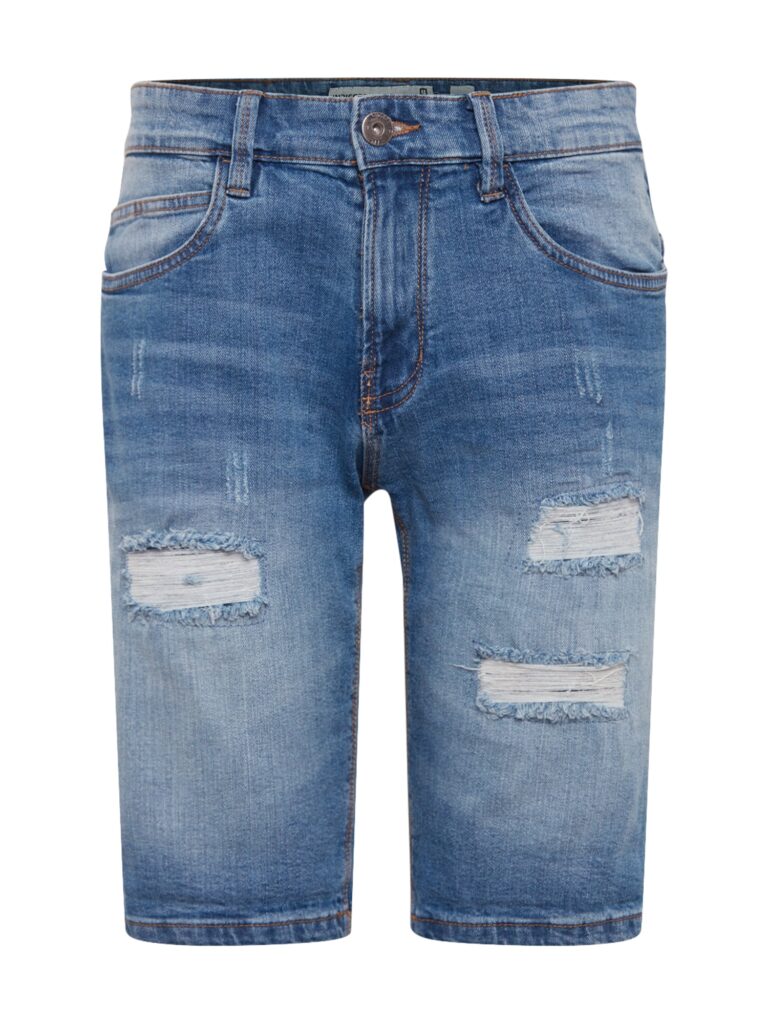 INDICODE JEANS Jeans 'Kaden Holes'  albastru denim