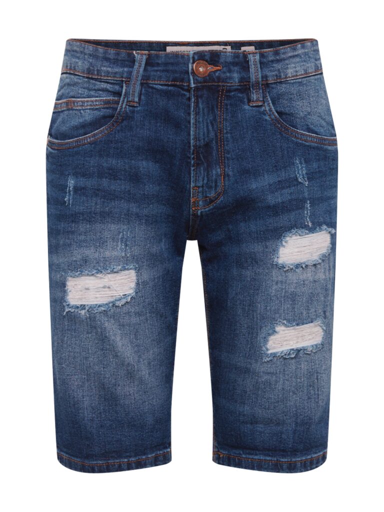 INDICODE JEANS Jeans 'Kaden Holes'  albastru denim