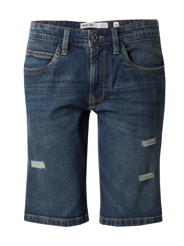 INDICODE JEANS Jeans 'Kaden Holes'  albastru denim