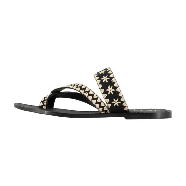 IZIA Flip-flops  crem / negru