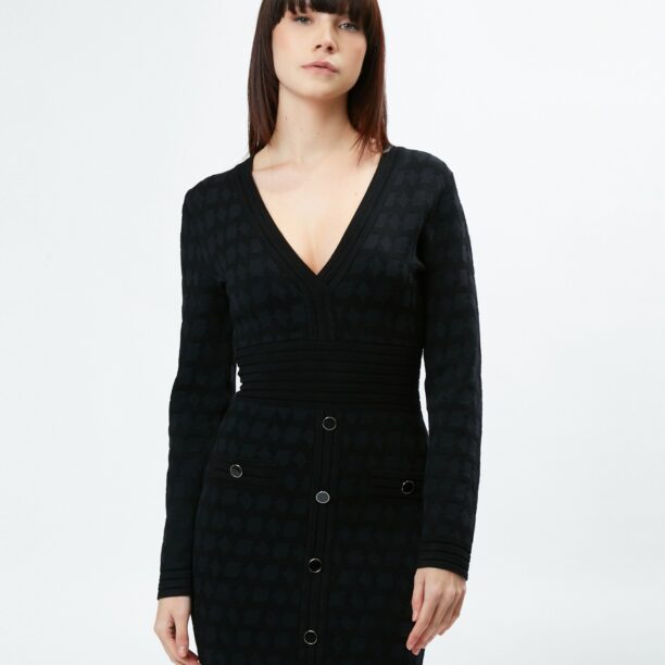 Influencer Rochie tricotat  lila / negru preţ