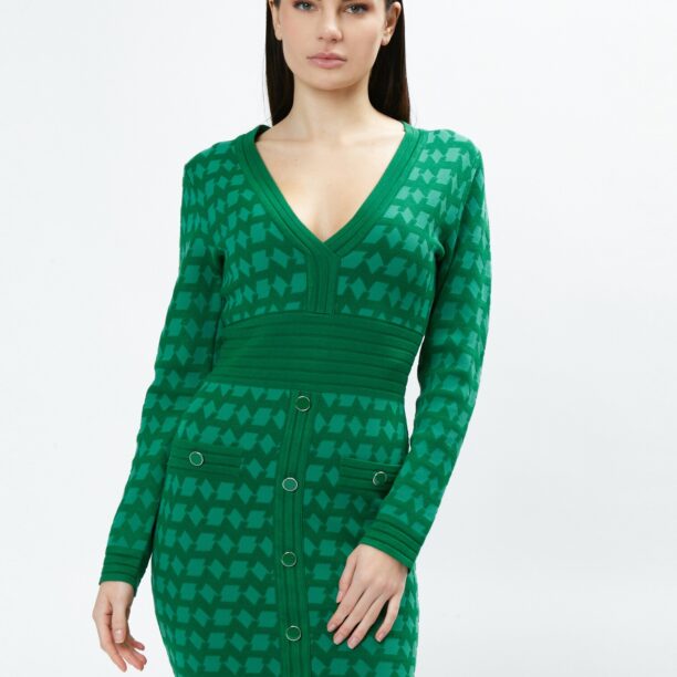 Influencer Rochie tricotat  verde / verde deschis preţ