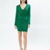 Influencer Rochie tricotat  verde / verde deschis