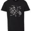 Iriedaily Tricou 'Bikeplosion'  negru / alb