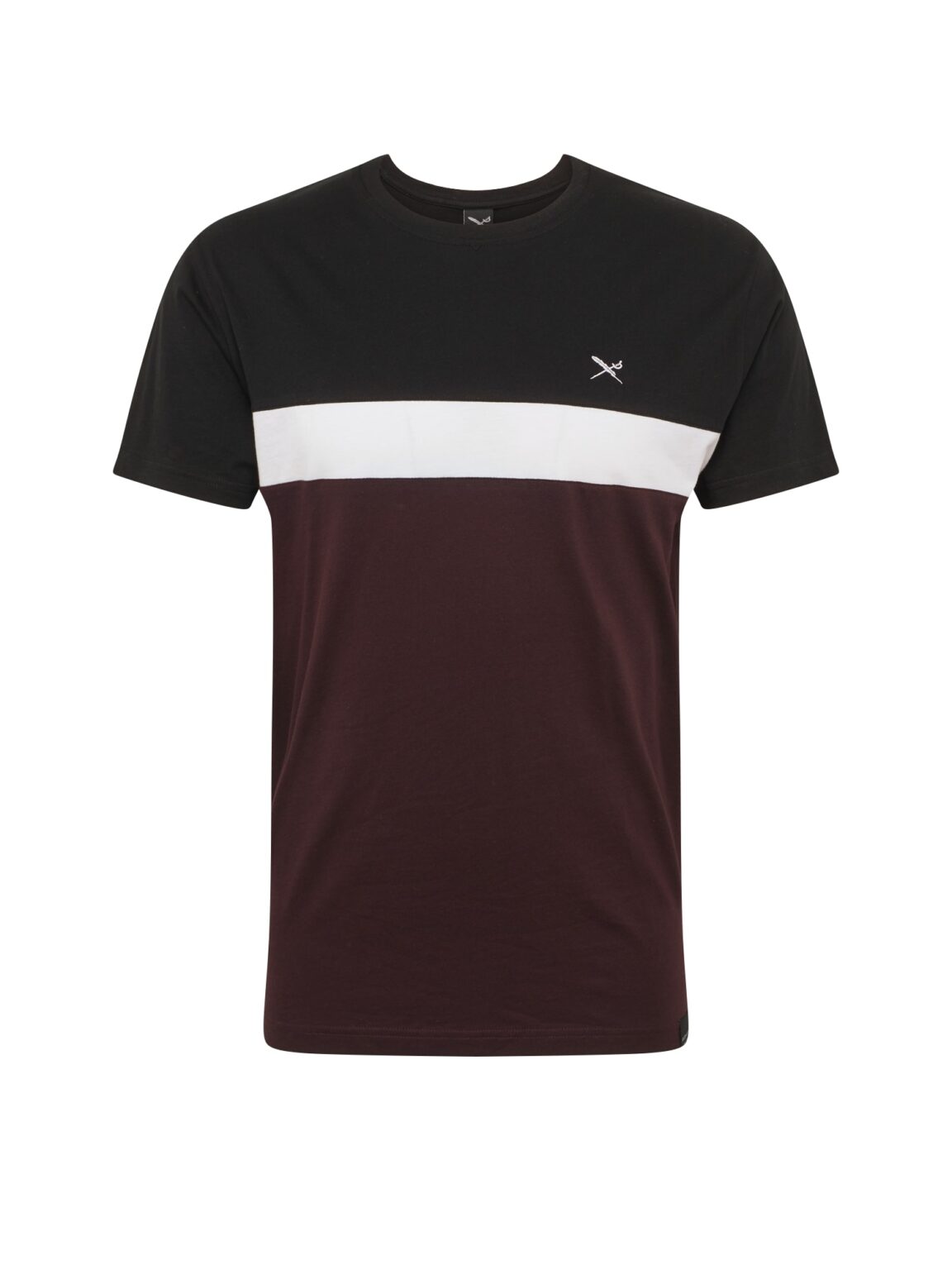 Iriedaily Tricou 'Court'  roșu vin / negru / alb