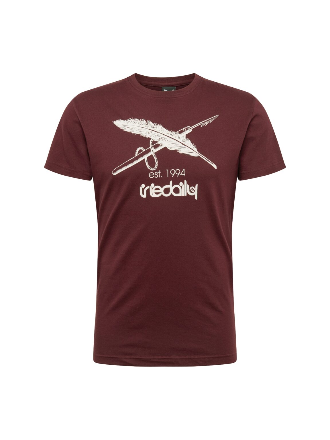 Iriedaily Tricou 'Harpoon Flag'  roșu bordeaux / alb