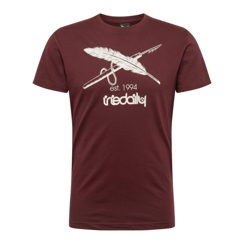 Iriedaily Tricou 'Harpoon Flag'  roșu bordeaux / alb