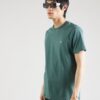 Iriedaily Tricou 'Turn Up'  verde smarald / negru / alb