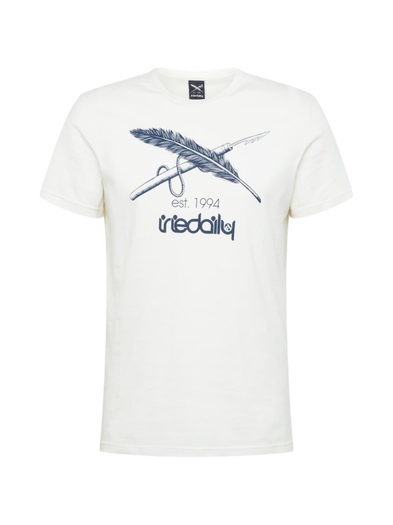 Iriedaily Tricou  bleumarin / alb