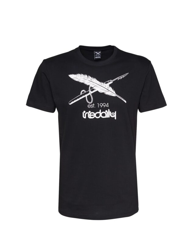 Iriedaily Tricou  negru / alb