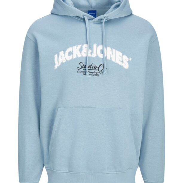 JACK & JONES Bluză de molton 'BRONX ARCH'  albastru deschis / gri deschis / negru / alb preţ