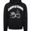 JACK & JONES Bluză de molton 'CAPPA'  negru / alb