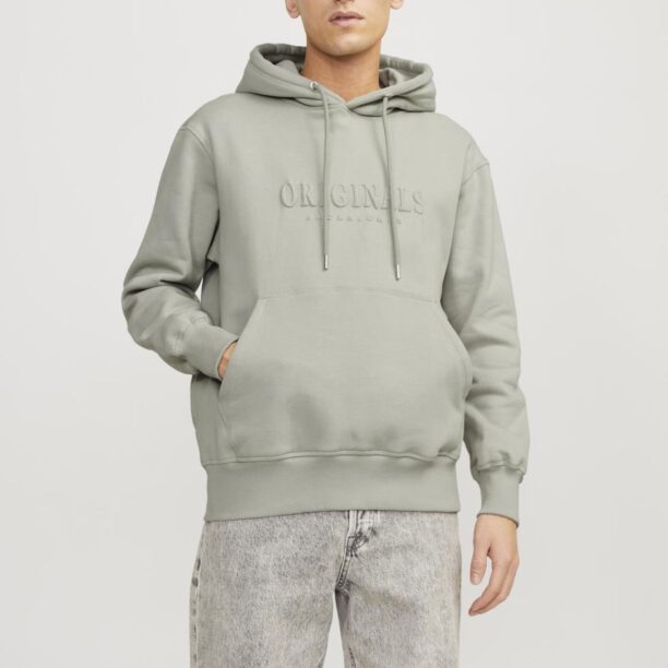 JACK & JONES Bluză de molton 'JORFrederiksberg'  gri