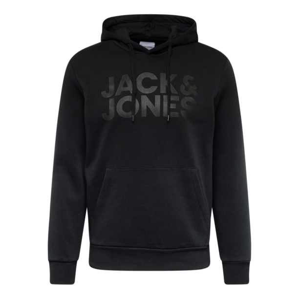 JACK & JONES Bluză de molton  negru