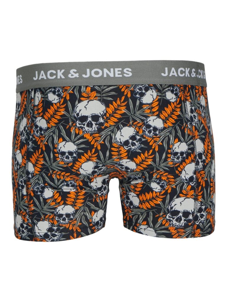 Preţ JACK & JONES Boxeri 'JACHugo Skulls'  albastru noapte / verde pin / portocaliu / alb