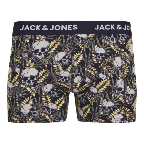 Original JACK & JONES Boxeri 'JACHugo Skulls'  albastru noapte / verde pin / portocaliu / alb