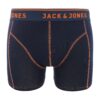 JACK & JONES Boxeri 'JACSIMPLE'  albastru noapte / portocaliu