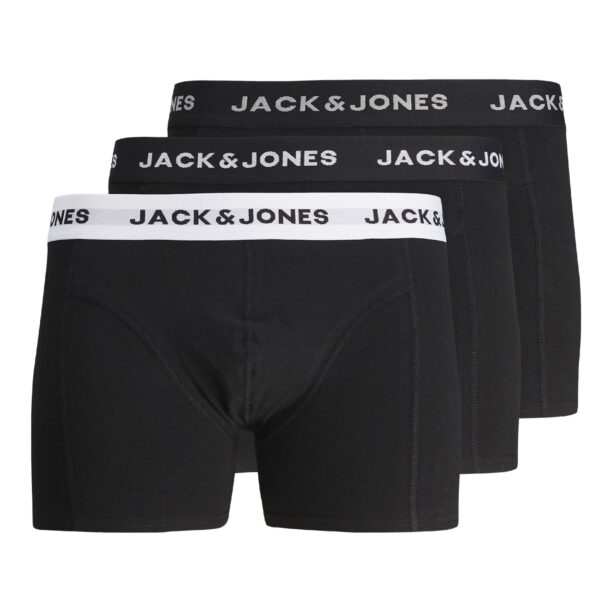 JACK & JONES Boxeri 'JACSolid'  negru / alb