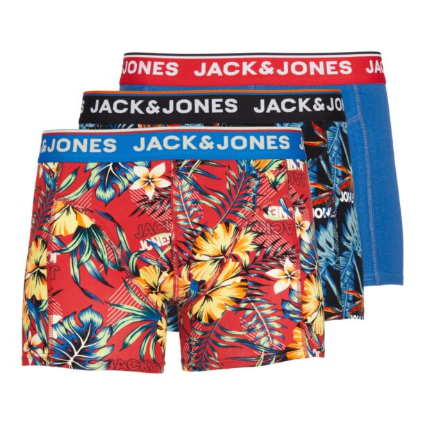 JACK & JONES Boxeri 'JJAzores'  albastru / roșu / negru / alb