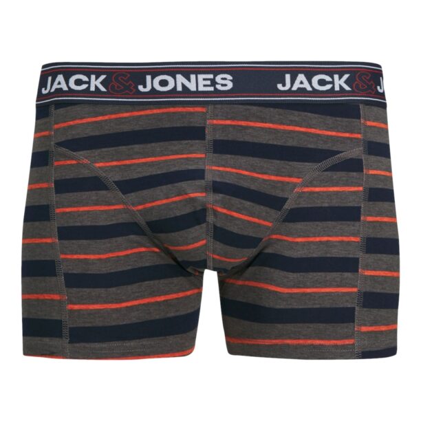 JACK & JONES Boxeri 'Jacjohn'  bleumarin / gri amestecat / portocaliu amestecat / alb