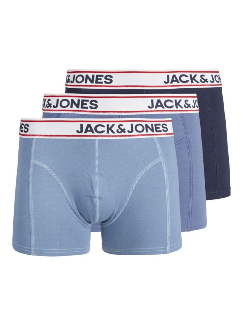 JACK & JONES Boxeri 'Jake'  albastru marin / albastru deschis / roşu închis / alb