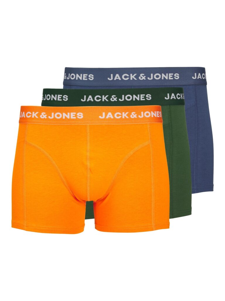 JACK & JONES Boxeri 'Kex'  albastru închis / verde închis / portocaliu / alb